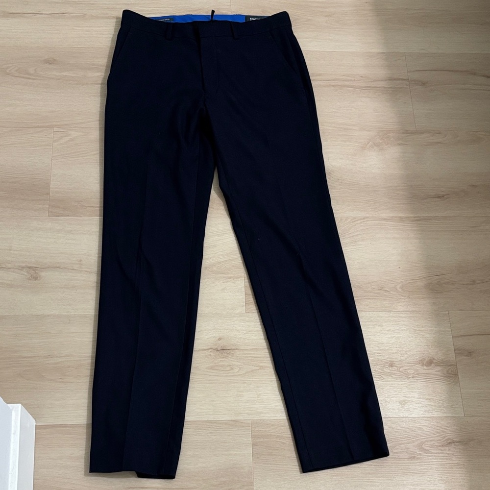 Reaction Kenneth Cole TECHNI-COLE  Navy Dress Pants S/M Size formal